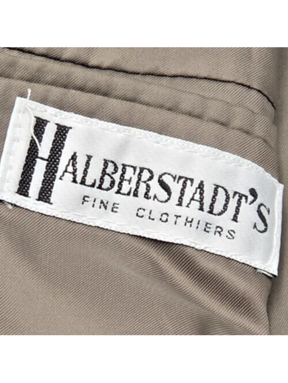 Vintage Halberstadt’s 100% Silk Sport Coat Mens 42R Gray Tan Blazer
